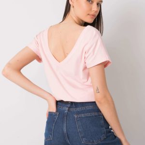 Pale pink t-shirt with print Hortense