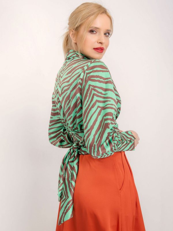 BSL Green-brown blouse