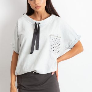 Light gray Stratosphere blouse