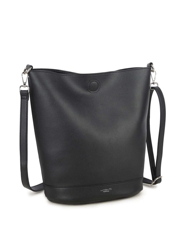 Black bag with detachable strap LUIGISANTO