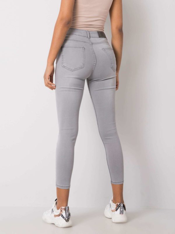 Grey fitted Kaleena jeans