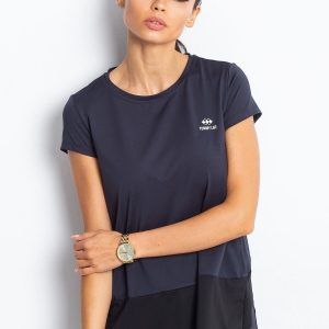 TOMMY LIFE Navy blue sports t-shirt