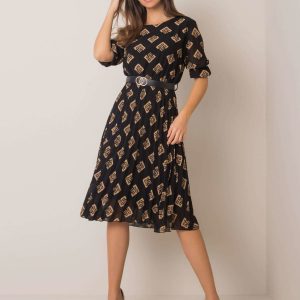 Black and beige dress Pammy