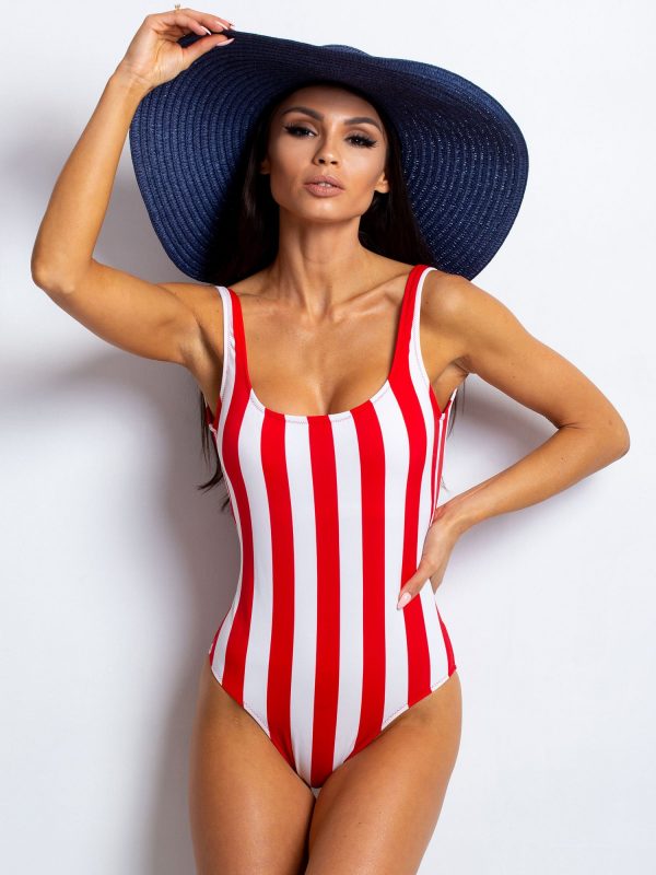 Copacabana red and white swimsuit