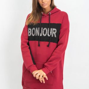 Burgundy Bonjour dress