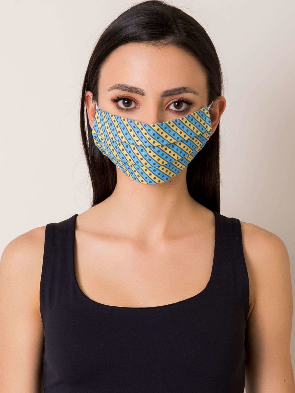 Reuse mask with colorful print