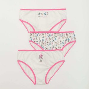 White panties for girl 3-pack