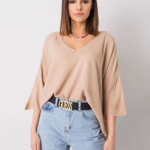 Beige oversized sweater Morgan RUE PARIS