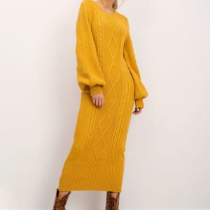 BSL Mustard Knitted Dress