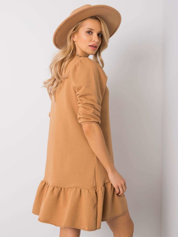 Camel dress Adoria RUE PARIS