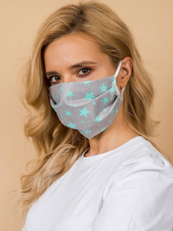 Grey-mint reuse protective mask