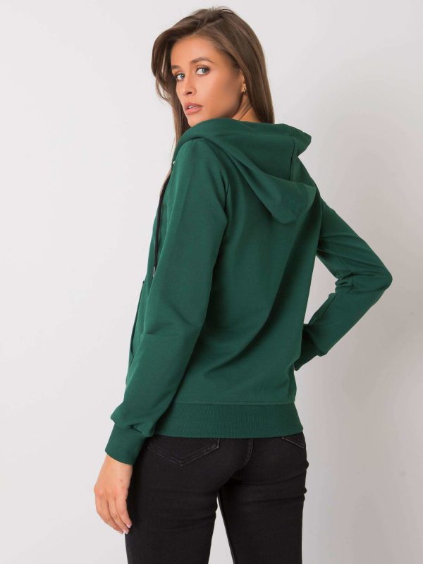 Sachi RUE PARIS Dark Green Hoodie