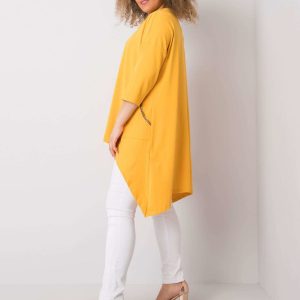 Mustard blouse with Marion applique