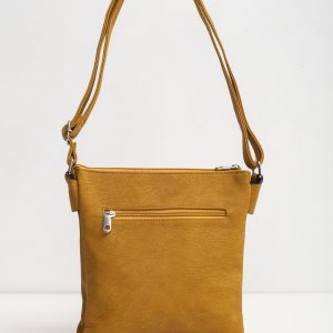 Dark yellow bag with outer pocket