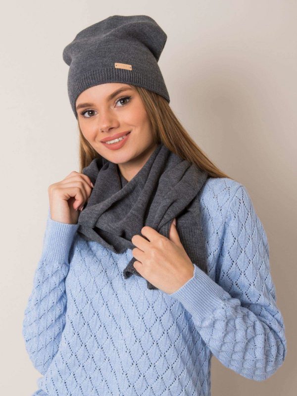 Dark grey knitted set RUE PARIS