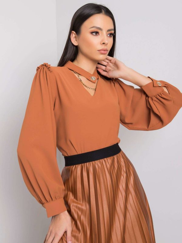 Brown blouse Agueda RUE PARIS