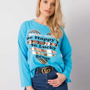 Blue Miriana Long Sleeve Blouse