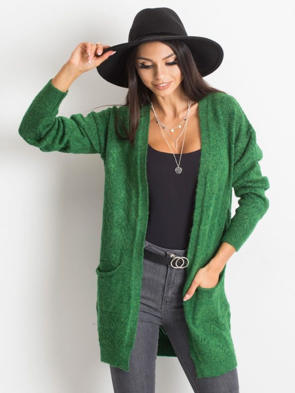 RUE PARIS Dark green Eclipse sweater