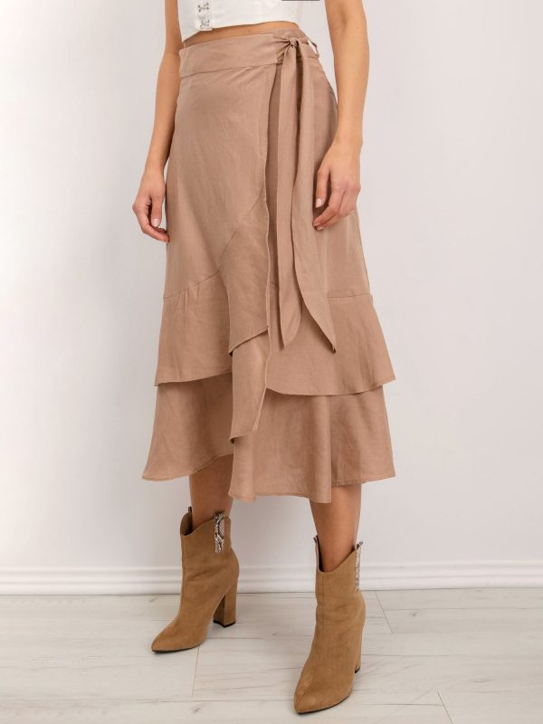 Dark beige women's skirt BSL