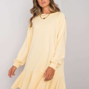 Yellow Perrine Ruffle Dress