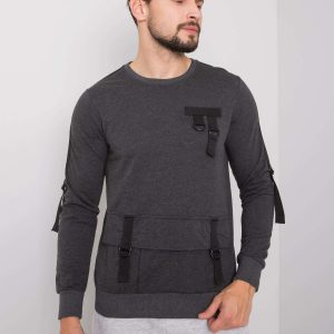 Dark grey sweatshirt for men Colin