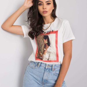 White T-shirt for women Lanice