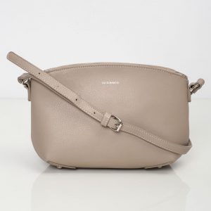 Dark beige eco leather handbag