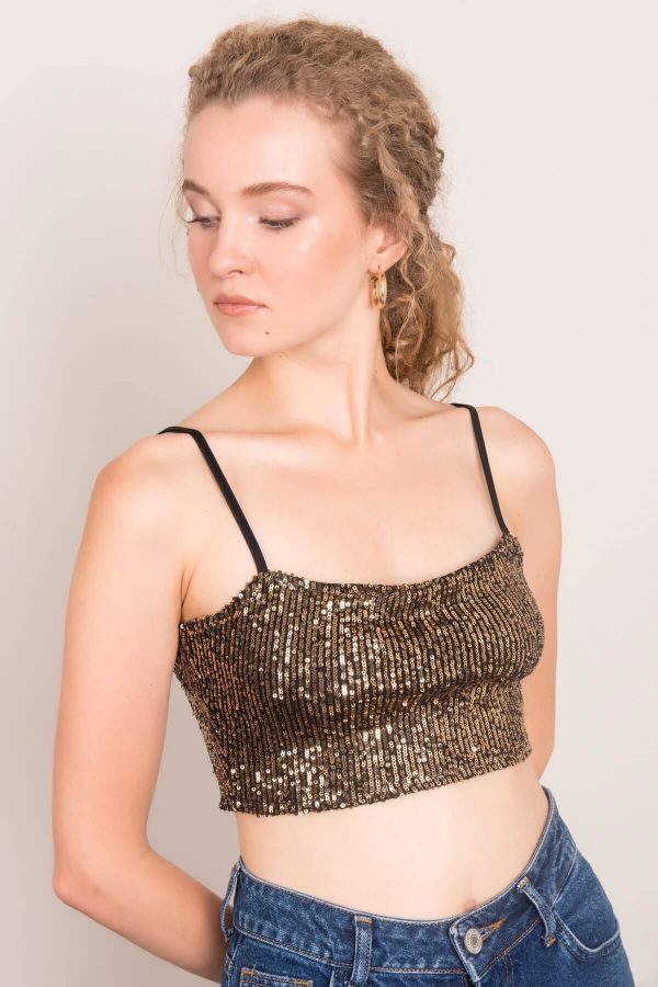 Gold Sequin Top BSL