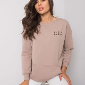 Dark beige kangaroo sweatshirt Amalfi RUE PARIS