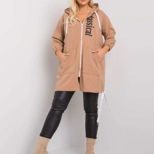 Camel Plus Size Hoodie Stacy