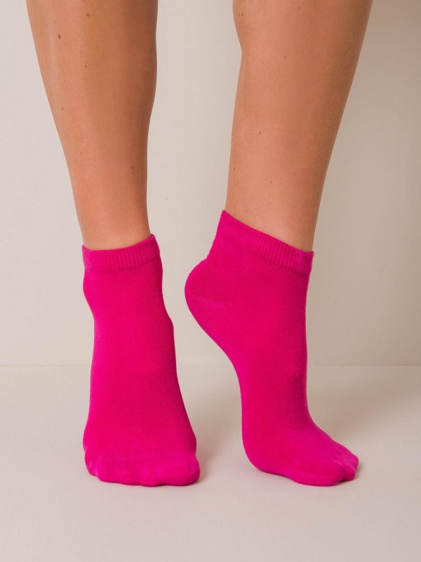 Pink Cotton Ladies Socks