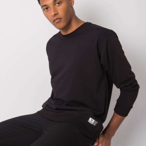 Men's black cotton sweatshirt Ryder LIWALI