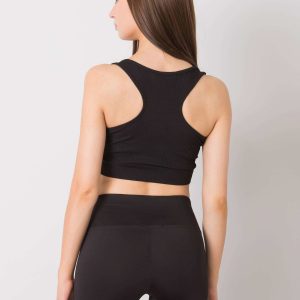 Black crop top Lily RUE PARIS