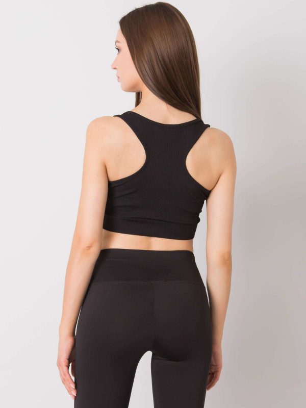 Black crop top Lily RUE PARIS