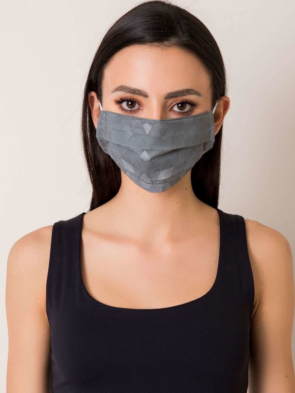 Dark Grey Cotton Protective Mask