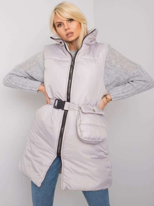 Adeline Light Grey Down Vest