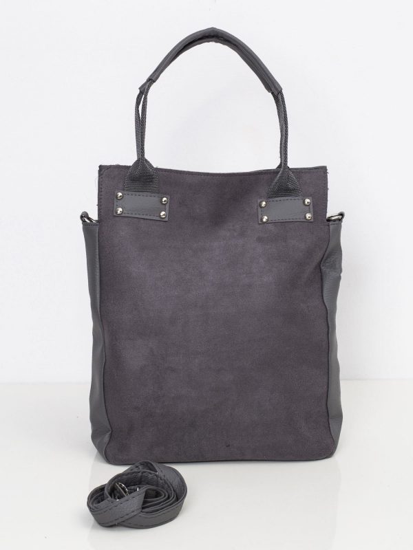 Grey Ladies Bag with Handles