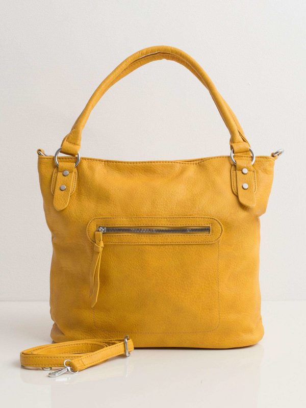 Yellow Soft Women's Bag in Eco Leather