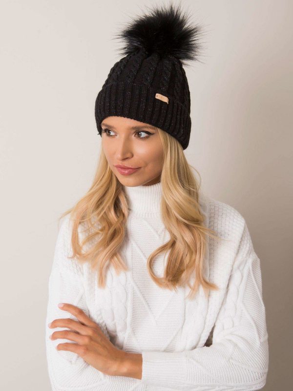 Women's black cap RUE PARIS