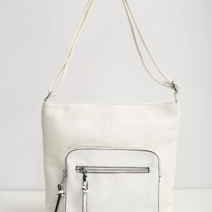 White eco leather handbag