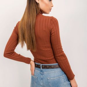 RUE PARIS Brown Helen sweater