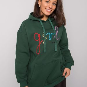 Dark green sweatshirt with Rosario inscription