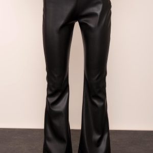 Black BSL eco-leather pants