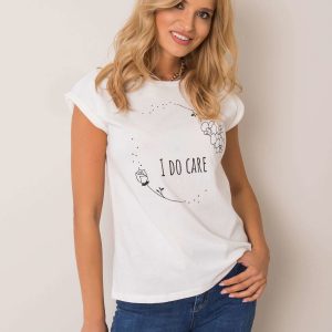 Ecru t-shirt Carla DO NOT KNOW ME