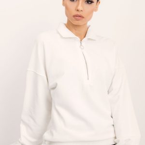 BSL Ecru zipper sweatshirt