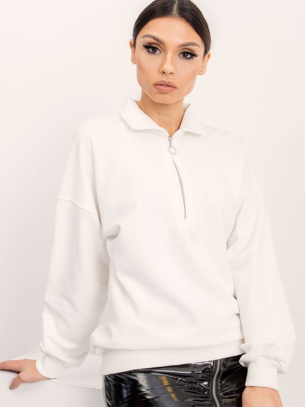 BSL Ecru zipper sweatshirt