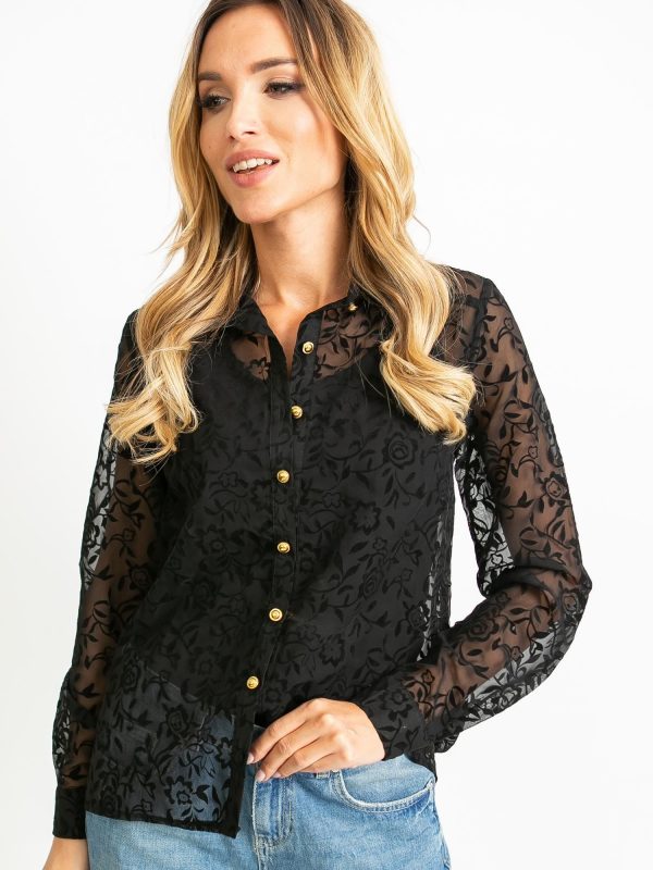 RUE PARIS Black shirt Jessica