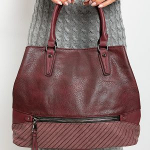 Burgundy City Handbag