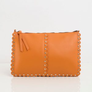 Orange Longitudinal Ladies Handbag