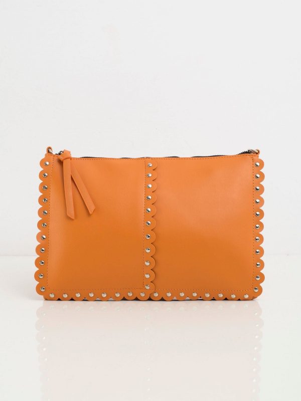 Orange Longitudinal Ladies Handbag